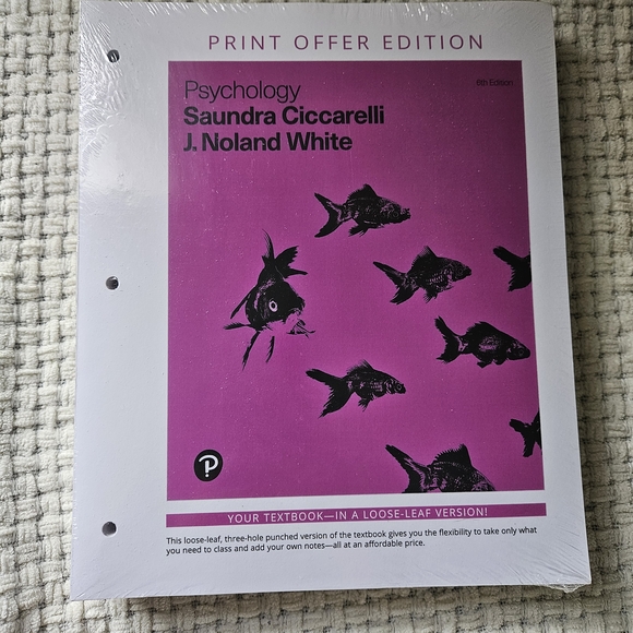 Pearson Pink Fish-Themed Psychology Book